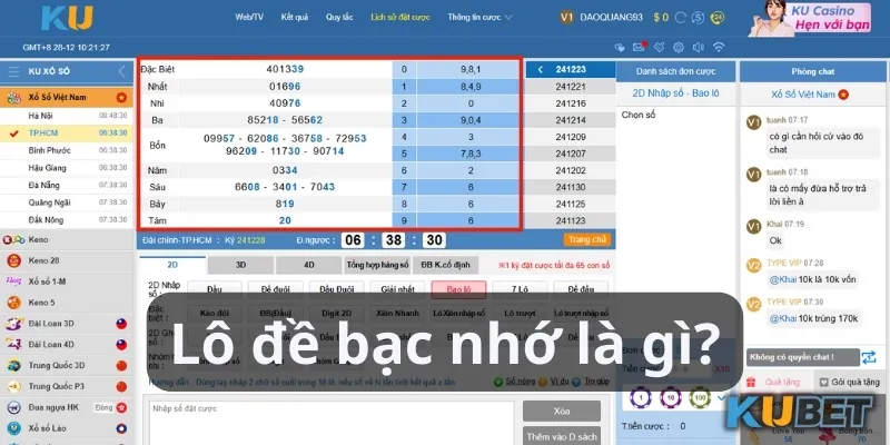 Khái niệm lô đề bạc nhớ Kubet và cách áp dụng
