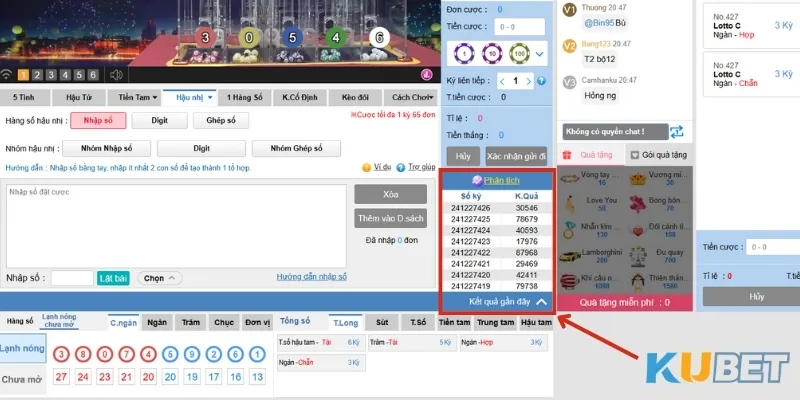Phiên quay Lotobet được cập nhật cụ thể trên nền tảng Kubet